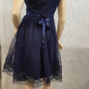Eliza J Navy Blue Size Small Special Occasion Dress